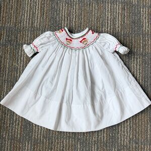Sweet Angela by Rosalina smocked Christmas dress